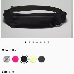 Lululemon fast and free running belt in s/m black